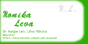monika leva business card