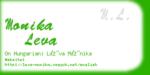 monika leva business card